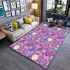 Colorful Flamingo Print Carpet with Flowers and Rainbow Design Suitable for Use As an Anti-slip for Living Room Bedroom Sofas
