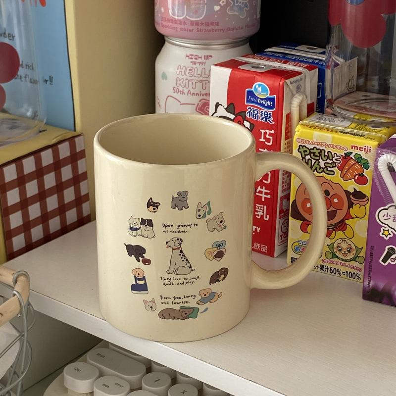 The Puppy Told Me To Drink More Water, The Clock Puppy Atmosphere Repair Hook Ceramic Cup Coffee Cup Gift