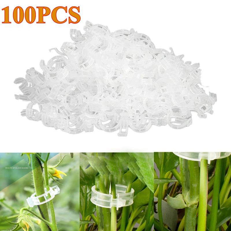 100/200PCS cleme de fixare a plantelor reutilizabile pentru legume, viță de vie, conectează instrumentul de fixare a legumelor, roșii, altoire, proteja consumabile de grădină