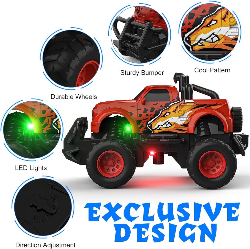 Ferngesteuertes Auto für Jungen 4-7, 1:Maßstab 43 Mini RC Auto für Kinder 3-5, Auto Spielzeug LKW