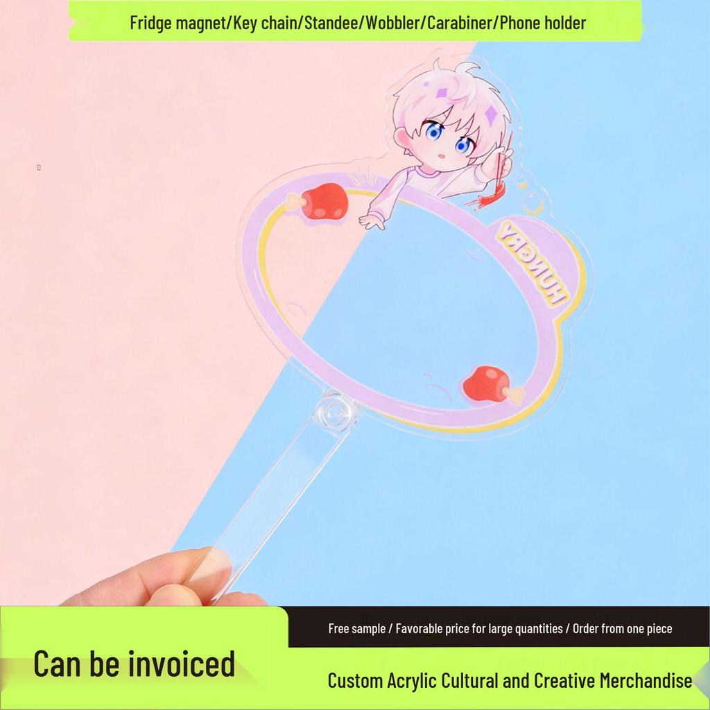 Acrylic Celebrity Card Stick: Custom Cartoon Photo Support Ornament