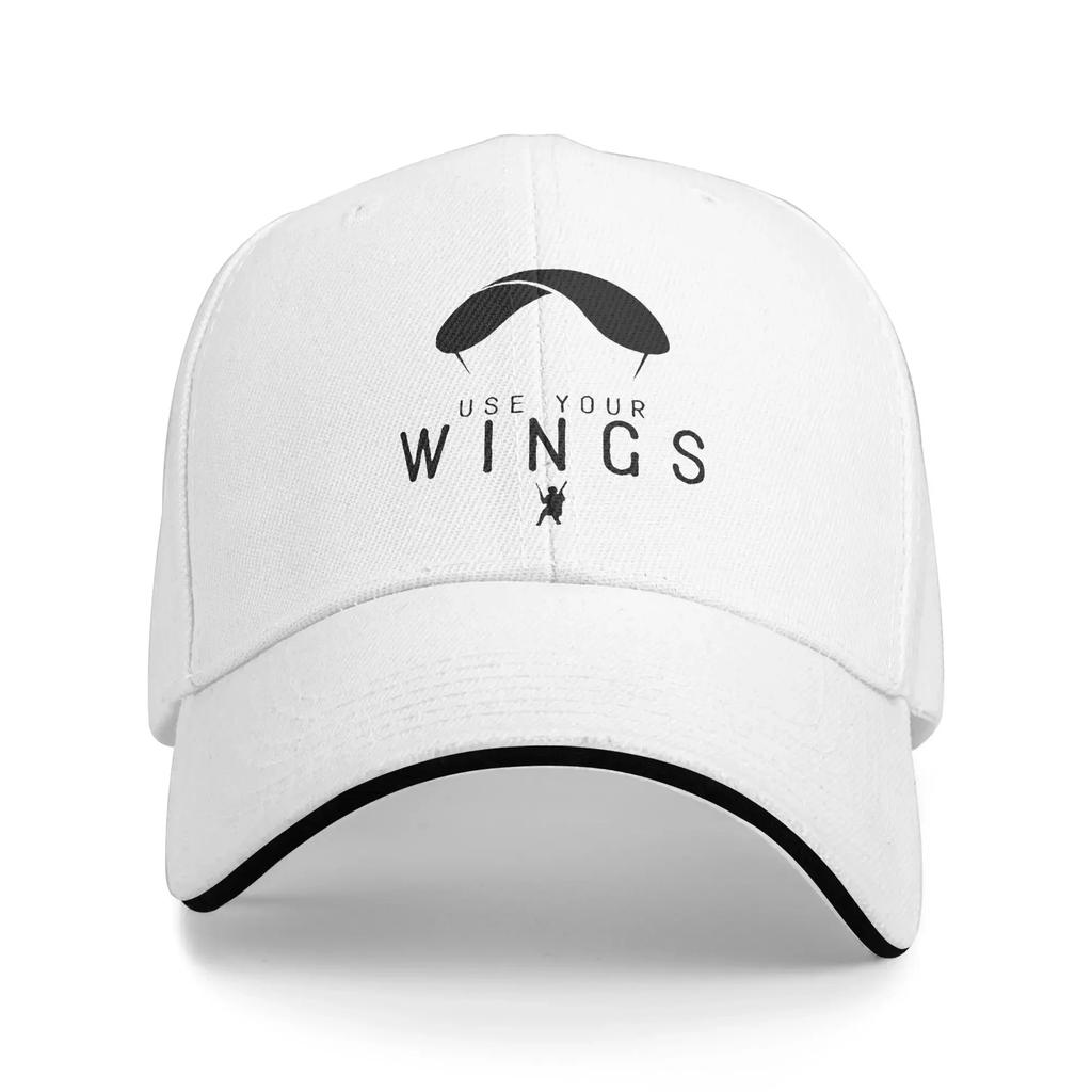 Eat Sleep Fly Paraglider T Shirts for Men Cool Paragliding Sandwich Hat Hats Sports Cap Breathable Snapback Caps Baseball Cap