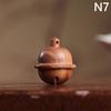 Natural Wood Lotus Shape Perfume Bottle Incense Expanding Mini Sandalwood Portable Sealed Jar Pendant Pomander Container
