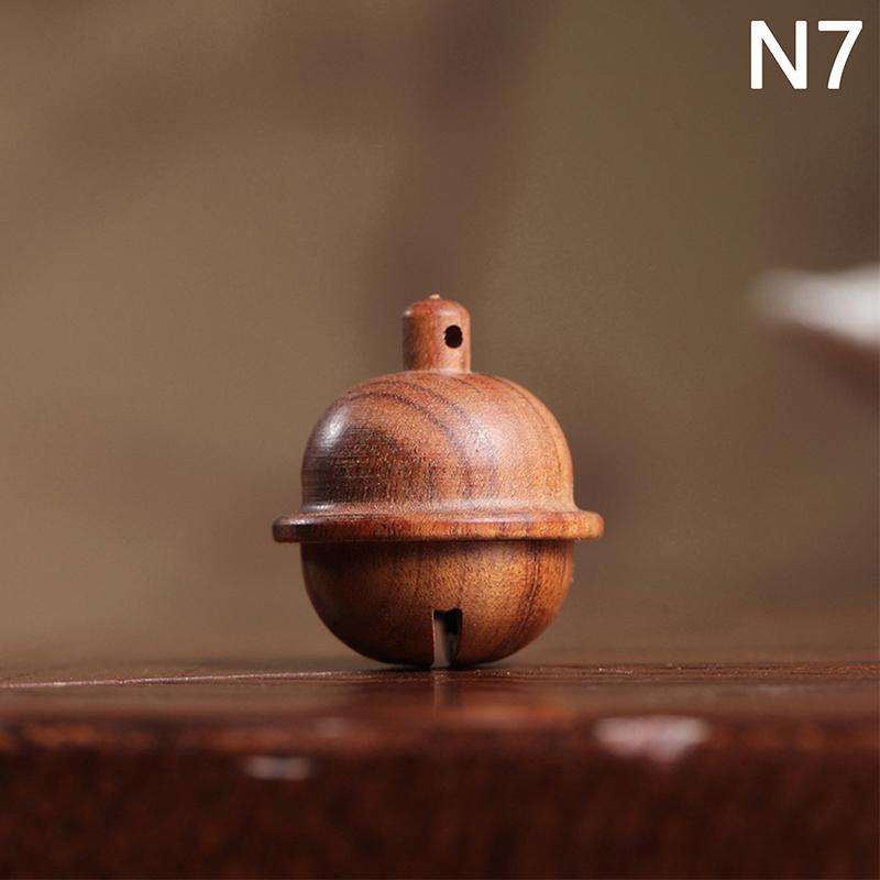 Natural Wood Lotus Shape Perfume Bottle Incense Expanding Mini Sandalwood Portable Sealed Jar Pendant Pomander Container