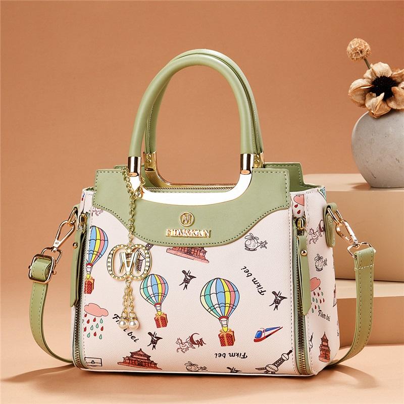 Women’s Trendy Light Luxury Printed Top Handle Bag, Fashion Shoulder Crossbody Purse For Birthday & Valentine’s Day Gift
