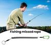 1 Set Rod Release Rope Toughness High Stretch Strong Pulling Force Quick Release Fishing Keychain Ring Hook Fishing Enthusiasts