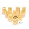 5pcs/bag Silver Metal Hair Rings Braid Dreadlocks Bead Hair Cuffs Dread Tube Charm Dreadlock for DIY Hair Accessaries