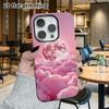 Phone Case: 2D Flat Design Suitable for iPhone 18, 17, 16, 15, 14, 13 Pro Film Protection Case, Couple Style, Sea of Clouds with Full Moon, Christmas 