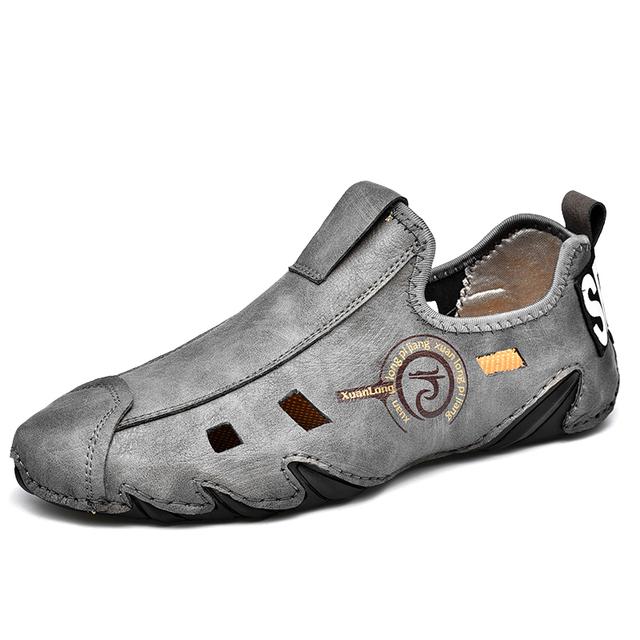 Pantofi Casual de Vară pentru Bărbați din Piele Moale, Modă de Lux, Mocasini Moi, Respirabili, Antiderapanți, pentru Condus, Mărimi Mari