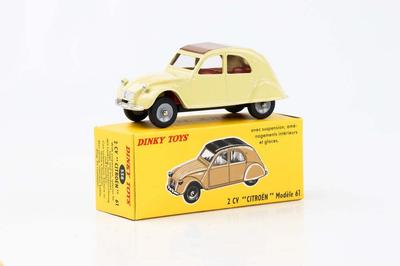 DINKY TOYS DINKY 2CV Beżowy 2CV Replika Samochodzik Metalowy 1/43 Citroën Citroën
