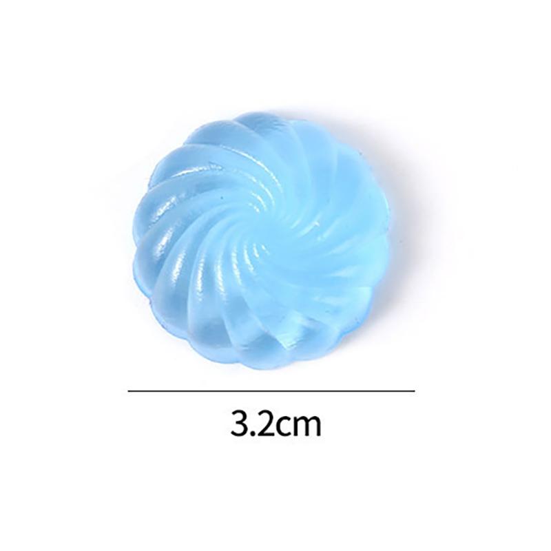 5/10Pcs Kawaii Transparent Crystal Bun Sticky Squeeze Toy Soft Realistic Jelly Glitter Transparent Squeeze Toys Kids Adult Gifts