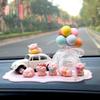 Celebrity Pig Car Ornament: Cute Console Decoration & Air Freshener Holder