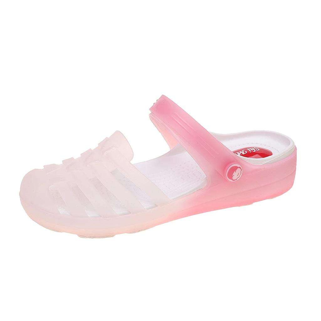 Summer New Jelly Sandals for Women 2025 Outdoor Casual Flat Shoes On Garden Beach Slippers for Women Soft Breathable Women Shoes