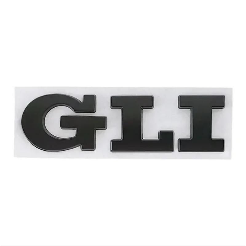 3D Metal Car Letters GLI Logo Rear Trunk Front Grill Badge Emblem Sticker Decals For Jetta MK2 MK4 MK5 MK6 MK7 MK8