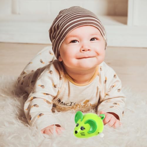 Garneck Wind-Up Toy Mouse - 8cm Fun Kids Birthday Party Toy & Cat Lover Gift for Pets