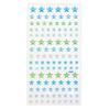 Reward Stickers 3D Blue Sparkling Decoration 1 Sheet Kirakira Funpunmaru - Stars, Mix, Glitter, 3D, Stickers, (117 Stickers), 3D-016
