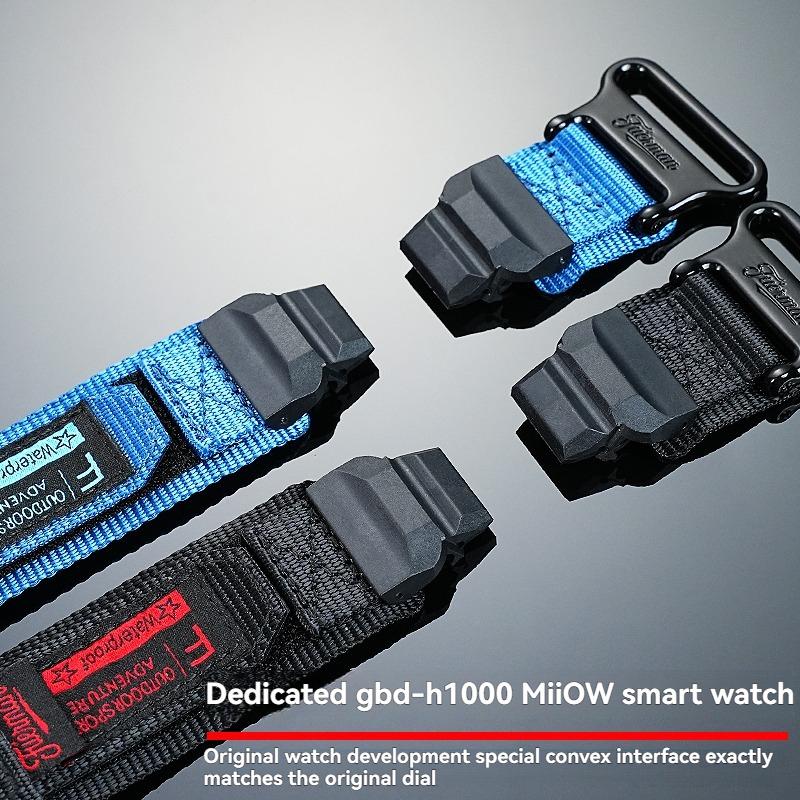 Voor CASIO G-SHOCK GBD-H1000 3475 Smart Digitale Horlogeband, Waterdichte Nylon Sportband voor Buiten Wandelen Canvas Vervanging