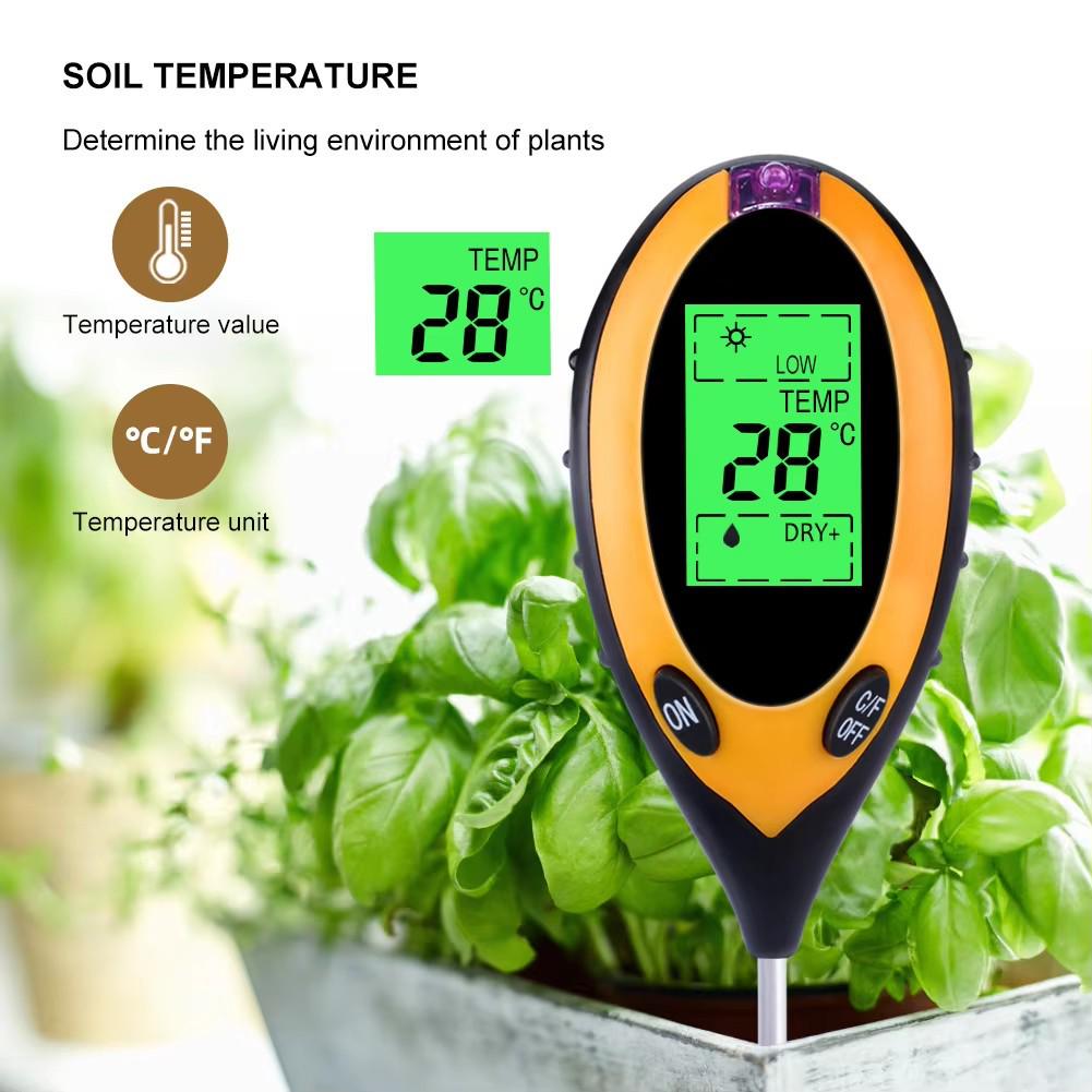 Soil Moisture, pH, and Light Sensor for Plants