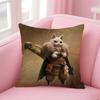 Classic Japanese Game MMonster Hunter Wilds Cushion Cover Pillow Case Soft Skin Friendly Fabric  Concealed Zipper