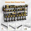 Four-Tier Wall-Mounted Electric Drill Storage & Charging Rack