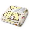 Cartoon Pom Pom Purin Plüschdecke Lustige Überwurfdecke für Zuhause Hotel Sofa 150*125cm Steppdecke,