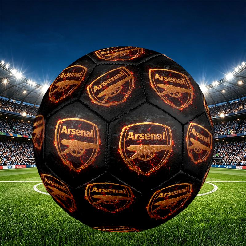 Pallone da Calcio Arsenal F.C. Misura 5, Calcio in PU Resistente all'Usura per Partite, Allenamenti e Pratica Quotidiana, Regalo di Compleanno per Appassionati di Calcio