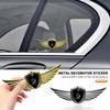 Ailes 3D Bouclier Métallique Logo Autocollant Métal Décorer Accessoires de Voiture Pour Volkswagen R-Line GTI T5 Golf T-ROC R Polo GTD Bora Arteon