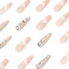Nail art piece Rhinestone long ballet wearing nail finished long nail art wearing nail piece nails