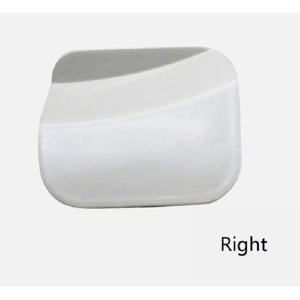 A Pair Front Bumper Tow Hook Covers For Toyota Highlander 2008-2010 Pearl White