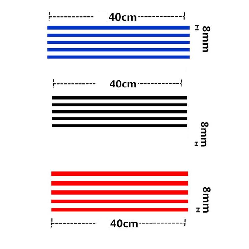 Reflective Car Strips Sticker Front Hood Grill Decals Waterproof Automobile Decoration Car Stickers for VW Golf Tiguan