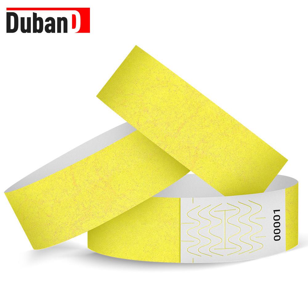 Waterproof Dupont Paper Wristbands With Uv Printing For Childrens Playground And Pool Access