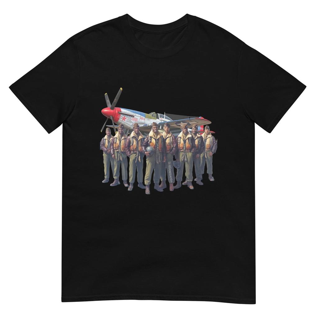 Retro Black Airmen Black History World War 2 Tuskegee Pilots T-Shirt