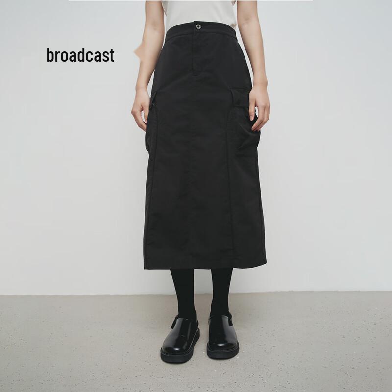 Broadcast Women's Workwear Pocket Midi Skirt