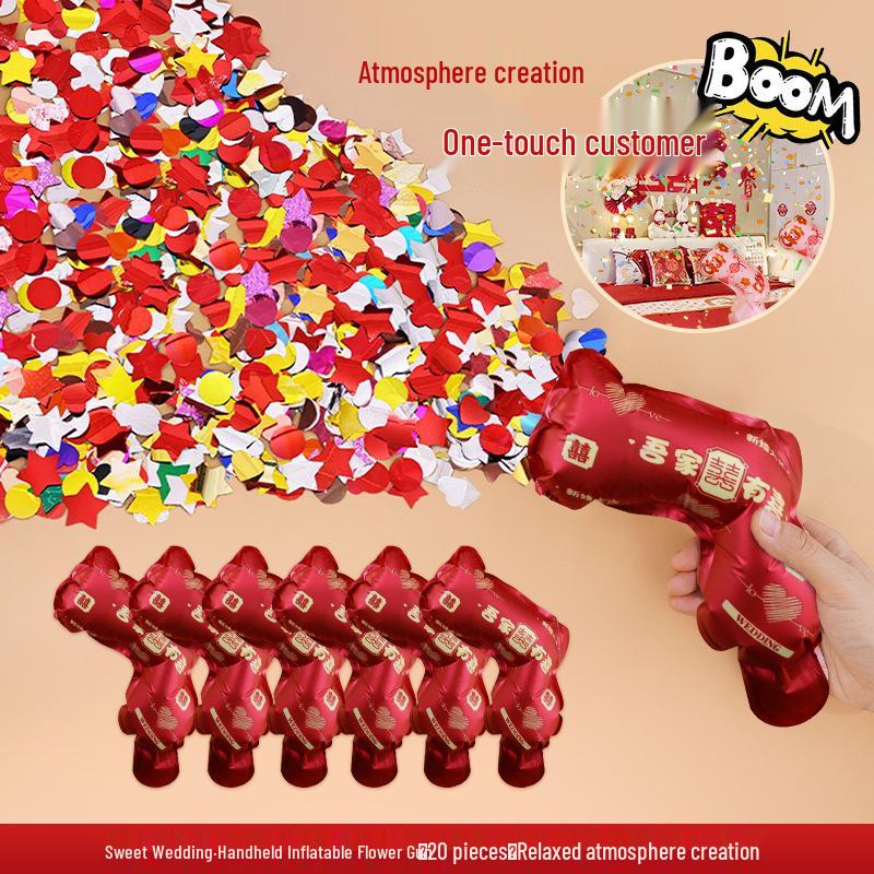 Handheld Wedding Fireworks Confetti Cannons for Engagement & Bridal Photos