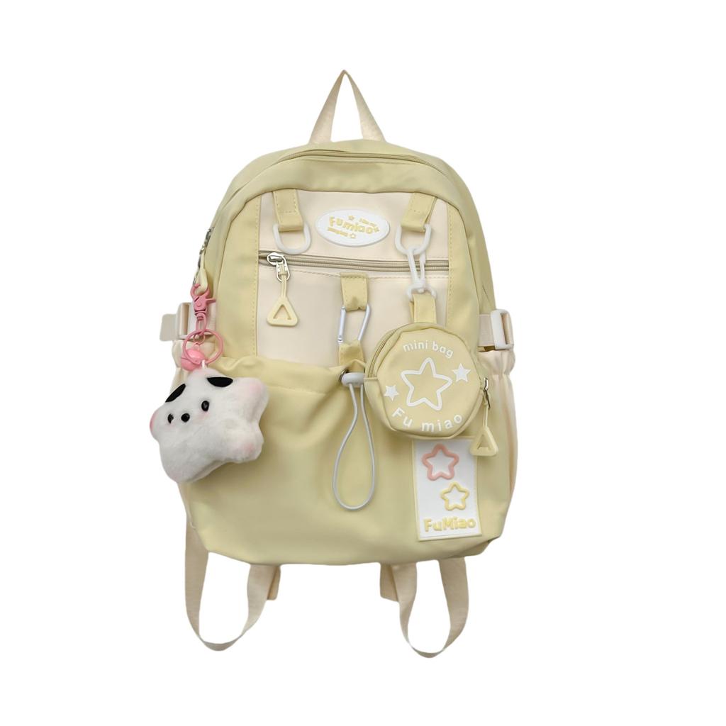 Schoolbag Large Capacity Women's School Bag 1011 New ins Small Fresh Backpack Fashion Versatile College Student Computer Backpack