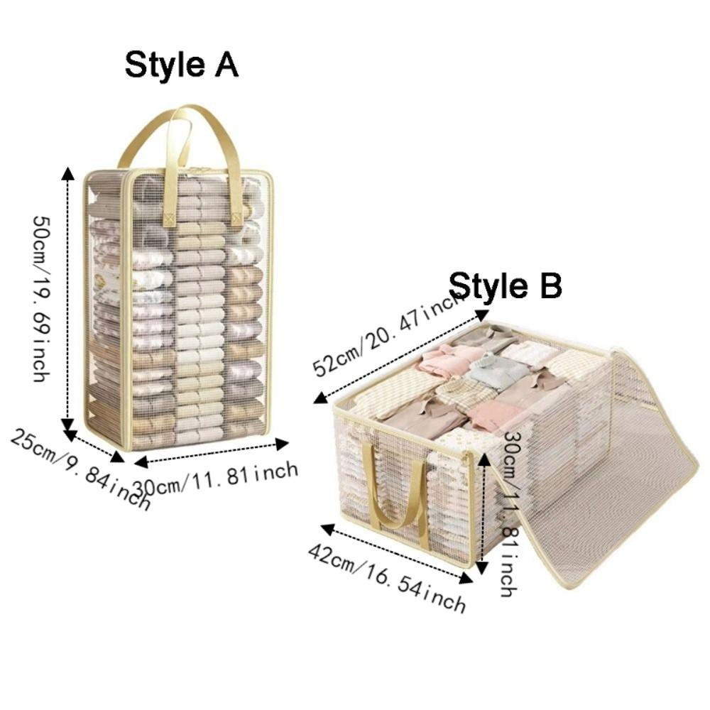 Transparent PVC Clothes Storage Bag Large Capacity Moving Packing Bag  Bedroom