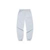 Anta Lifestyle Series Solid Color Mid Waist Cuffed Fleece Loose Knit Sports Pants Women Bottoms Gray 162148313-2
