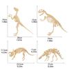 6 Stück/Set Dinosaurierskelett 3D-Puzzle-Modell Verschiedene Figuren DIY-Montage Simulation Dino Mammutknochen Dekorationsspielzeug