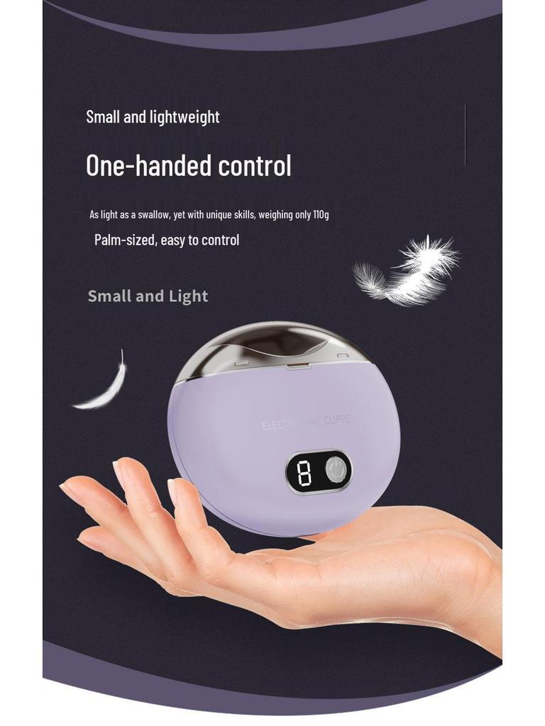 Wiederaufladbares elektrisches Nagelpflege-Set mit digitaler Anzeige für Erwachsene & Babys