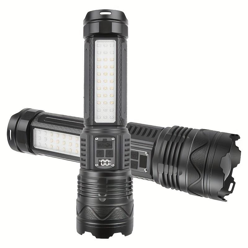 1Pc Adjustable Flashlight, Long Battery Life, Suitable for Camping, Running, Hiking, Fishing, Mountaineering, Etc.