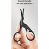 Ciseaux à poils de nez à tête ronde en acier inoxydable, ciseaux à sourcils, poils de nez, barbe, poils d'oreilles, ciseaux à sourcils en acier inoxydable, ciseaux à cheveux pour hommes et femmes