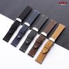Quick Release Handmade Stitching Leather Watch Band 18mm 20mm 22mm Universal Straps Vintage Calfskin Butterfly Buckle Wristband