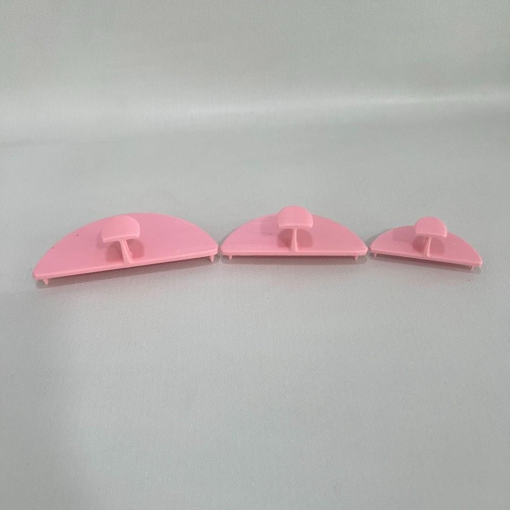 3Pcs Curved Edge Cake Smoothing Tools Easy-Grip Handle Cake Arch Guide Tool  For Cake Decorators