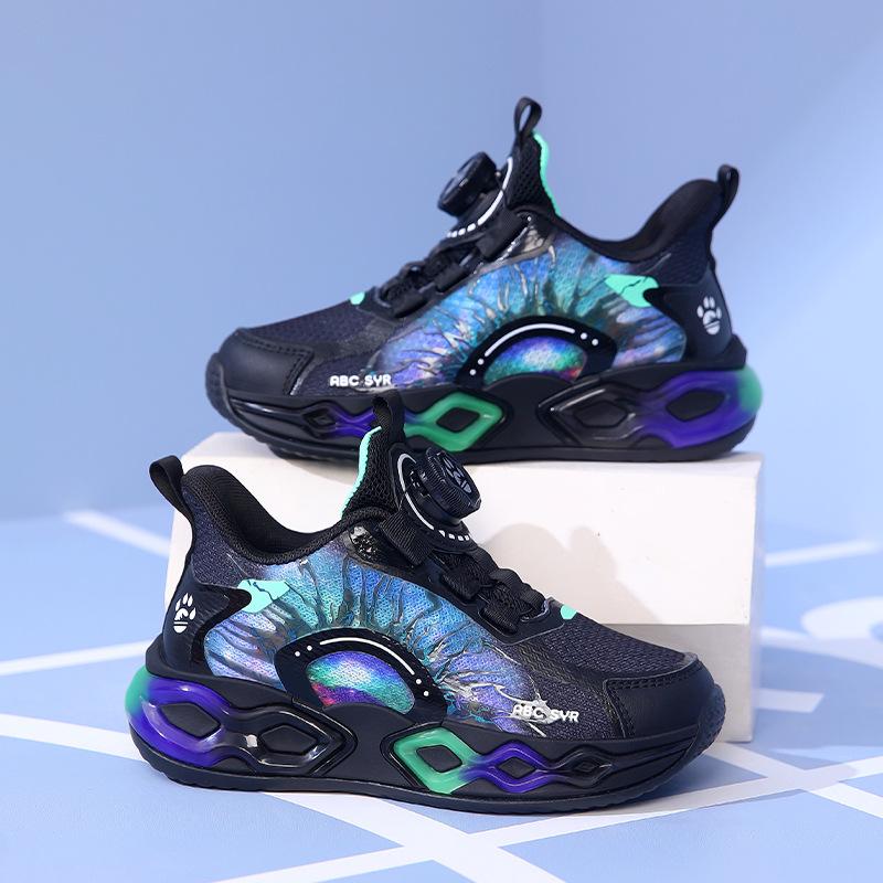 Boys Mesh Sneakers 2025 New Spring Breathable Children's Casual Shoes Medium and Large Children's and Boys' Running Shoes