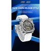 High-End Herrenuhr Skelett Mechanische Uhr Luxus Quadratisch Edelstahlarmband Automatisch Selbstaufziehend Wasserdicht Lumin