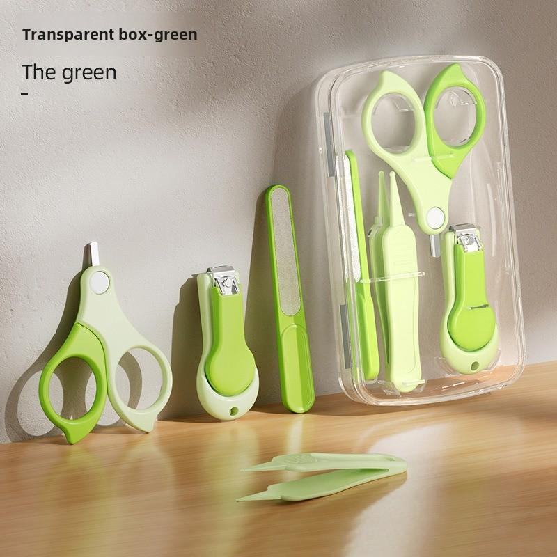 

4 шт. Маленькие наборы детских кусачек для ногтей против защемления из нержавеющей стали Набор детских кусачек для ногтей Триммер для ногтей Детские товары первой необходимости зелёный