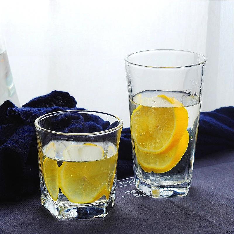 Thick Bottomed Whiskey Glass Juice Beverage Cups Bar Transparent Cocktail Glass Drinking Glasses Cold Drink Mug Home Glassware