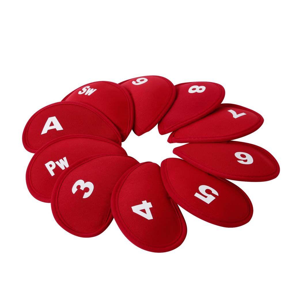 Number Design Accessories Iron Pole Cover Golf Club Protector Golf Iron Headcover Golf Head Cover