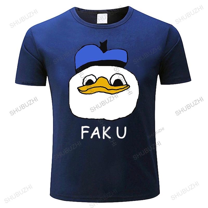 Cotton Vintage Tshirt Men Summer Tees Brand Clothing Face Fak U Gooby Pls Men Unisex Casual Tops for Him Plus Size Teeshirt