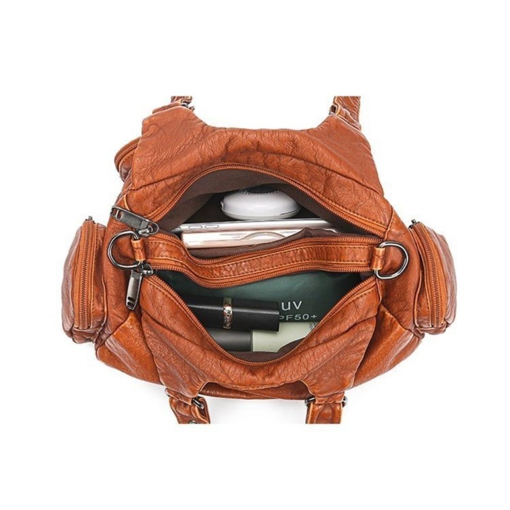Grand sac à main polyvalent Vintage, mode, sac à main à simple épaule Oblique, sac pour femmes, sac lavable pour maman
